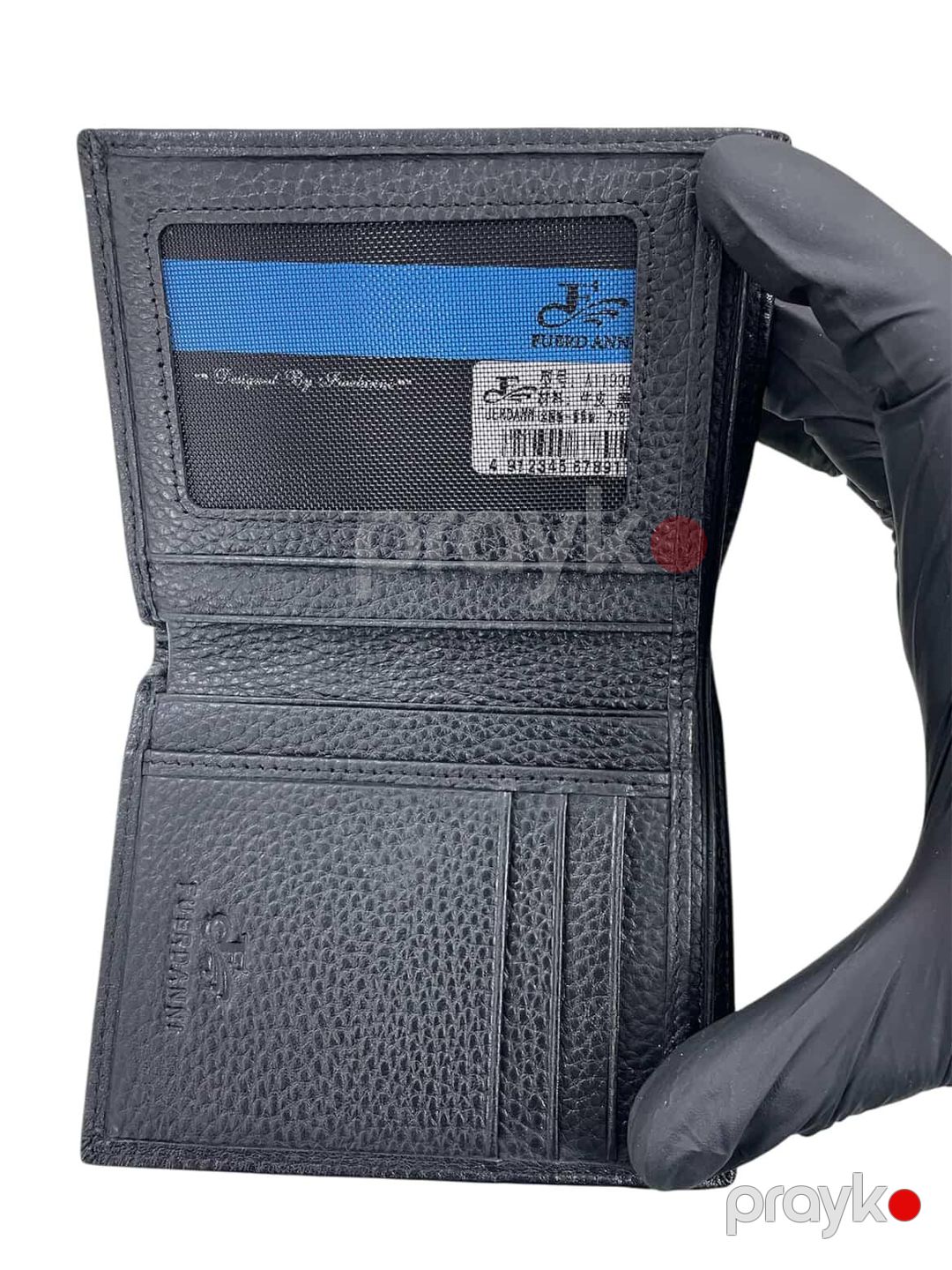 Pul qabı kişilər üçün Fuerdanni, dəri, qara, 11.7x9.5 sm — Mallar, Bakı (3)