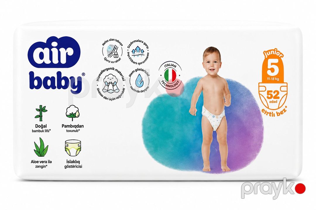 Uşaq bezləri Air baby, 11-18 kq, 5 junior, 52 əd — Mallar, Bakı