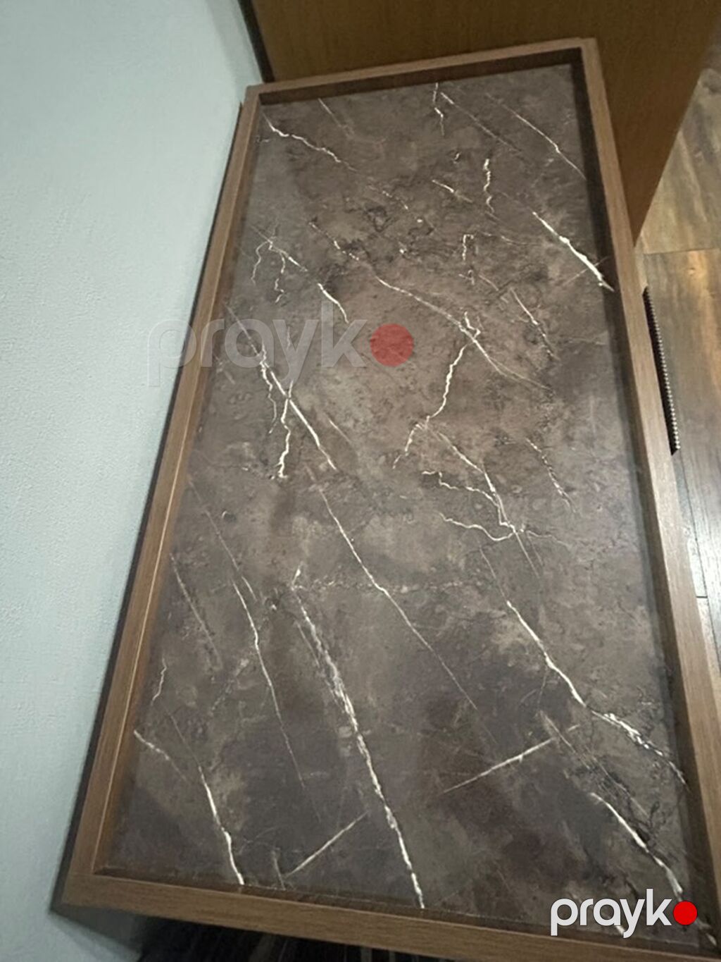 Tualet masası + güzgü dəsti - Material: təbii ağac teksturasına malik — Komodlar və tumbalı, Bakı (4)