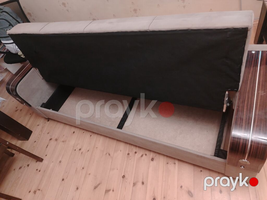 Qonaq otağı üçün rahat divan - Rəng: açıq bej - Material: yumşaq — Divanlər, Bakı (3)