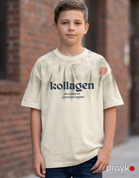 Futbolka oğlanlar üçün, bej, pambıq/poliester, ölçü 11-12 yaş — Bakı