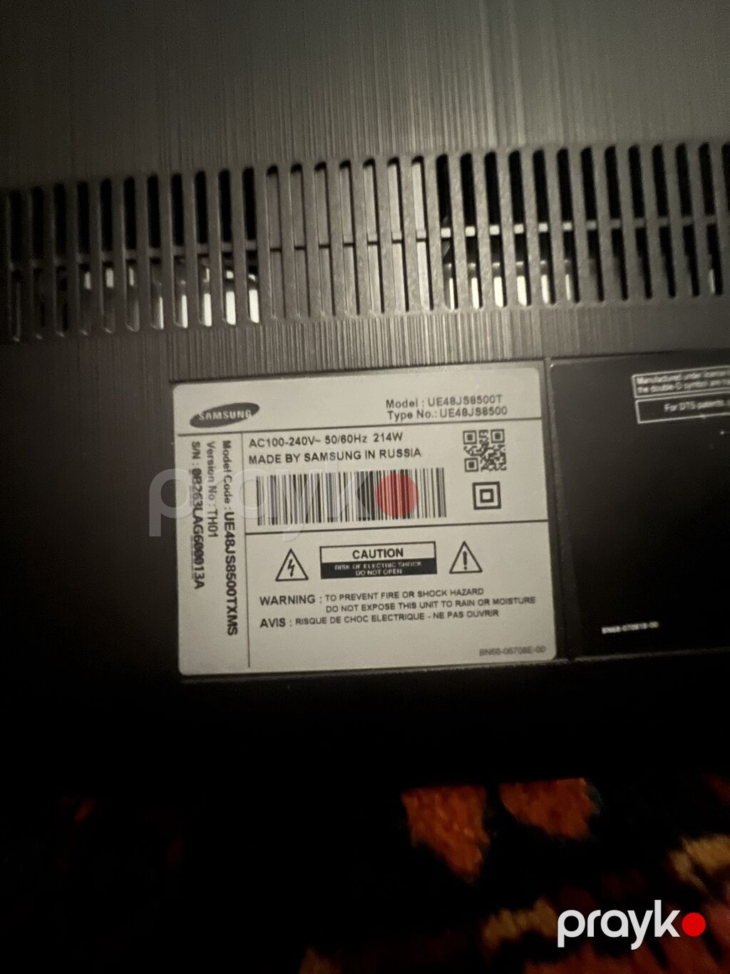 Salam. Samsung tv ekranın bir hissəsində sınıq var — Televizorlar, Digah (2)