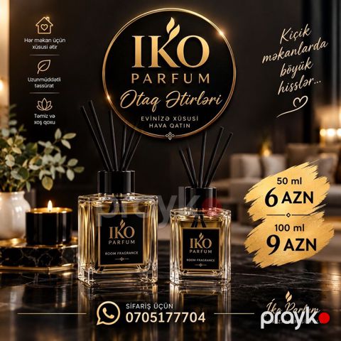 İKO Parfum – Otaq ətirləri və şəxsi ətirlər - Otaq ətirləri (reed