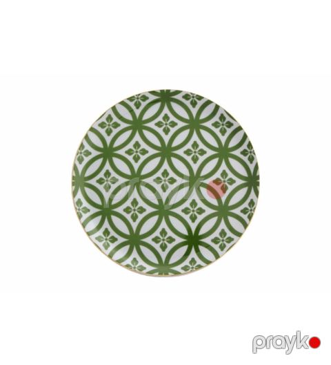 Boşqab Porland Morocco 04AP021459, farfor, yaşıl, 24 sm — Bakı