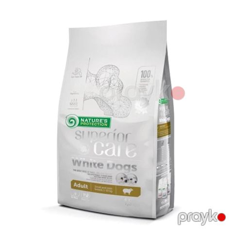 Quru yem Nature`s Protection White DogsSmall&Mini Breeds Adult, quzu əti ilə, cırtdan cins küçüklər üçün, çəki ilə, 1 kq — Bakı