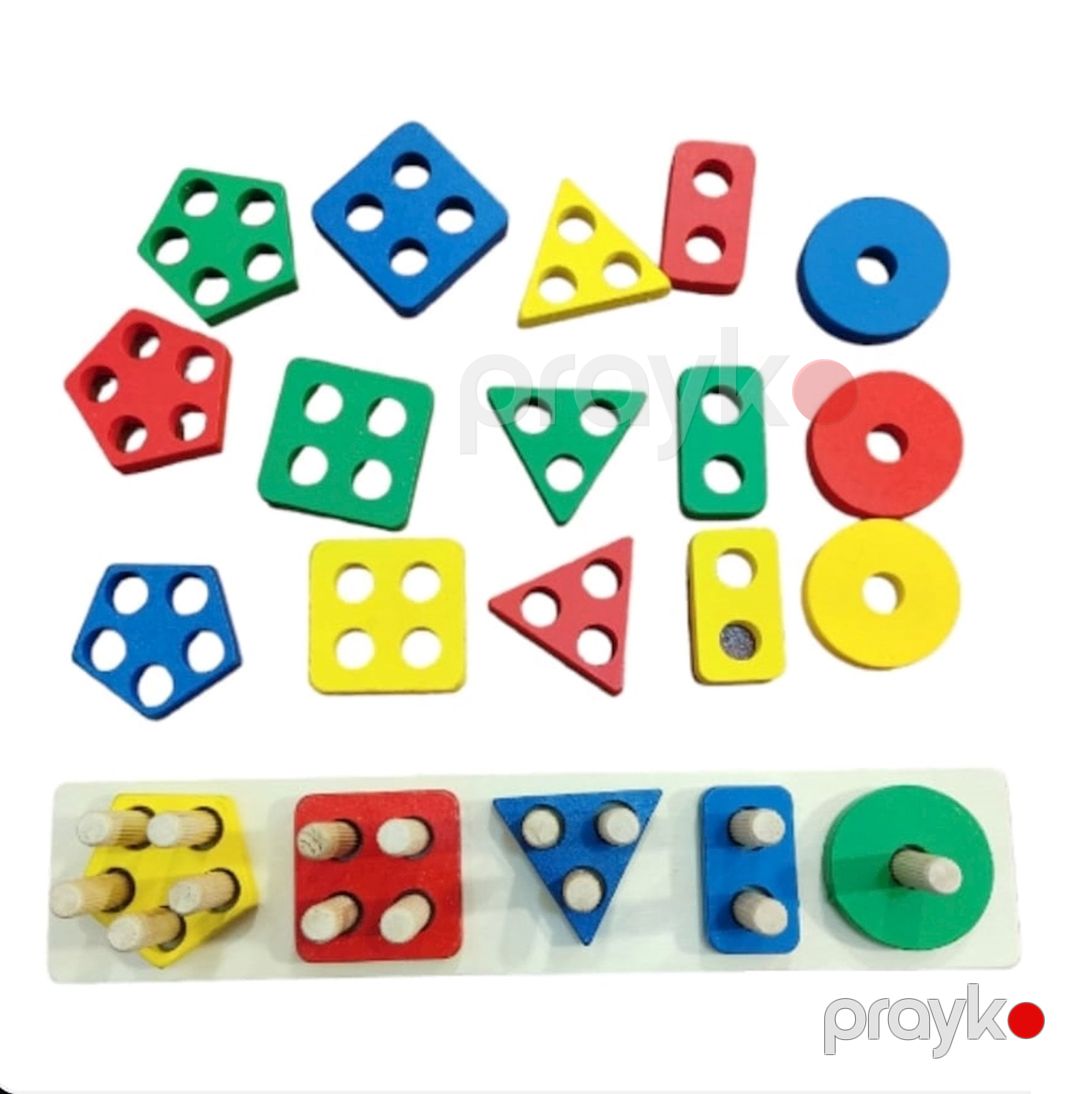 Taxta sorter-piramida, 12+ ay, 26.5x6x4.5 sm — Mallar, Bakı (2)
