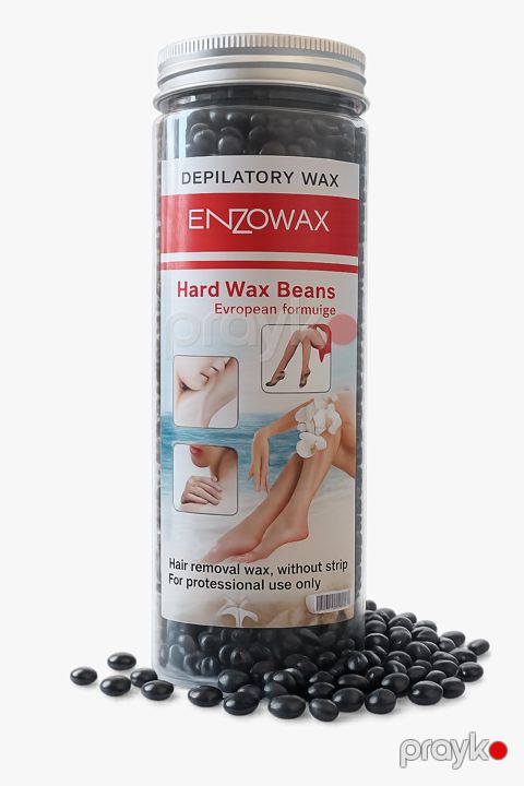 Depilyasiya üçün mum və zolaq EnzoWax, Hard Wax Beans, 400 q — Bakı
