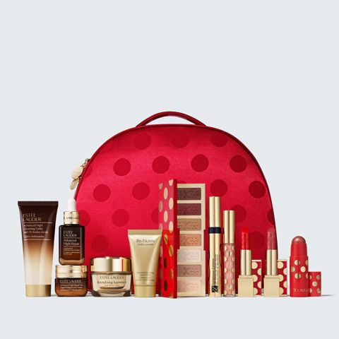 Üz və bədənə qulluq dəsti Estee Lauder 12-Piece Holiday Blockbuster 9 Full-Size Favorites (əl kremi 30 ml + üz üçün gel 75 ml + üz üçün zərdab 30 ml + göz ətrafı dəri üçün krem 15 ml + üz üçün krem 30 — Bakı