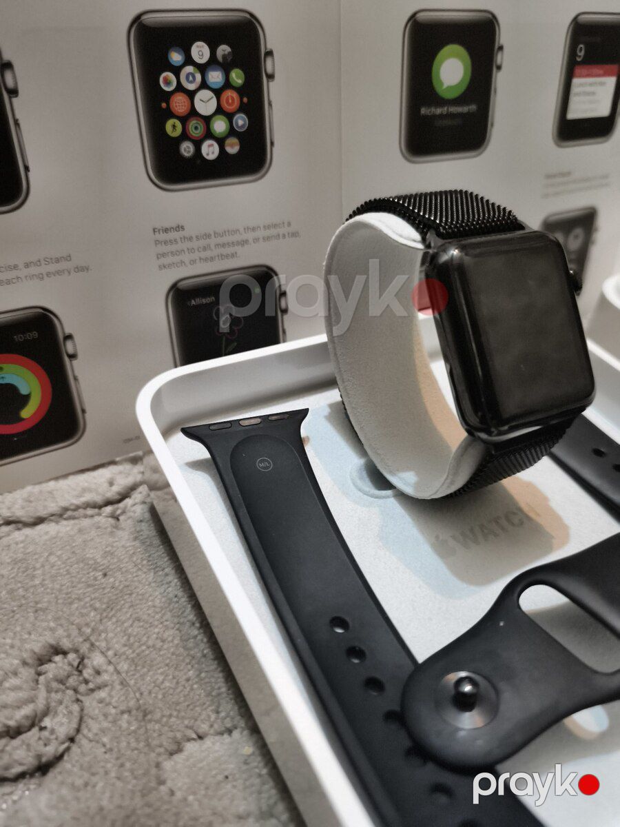 Apple Watch Series 1 Stainless Steel Space Black 38mm — Ağıllı saatlar və biləkliklər, Bakı (4)