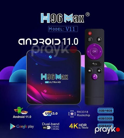 TV Box "H96MAX Ultra android 11 4ram 32GB" — Bakı