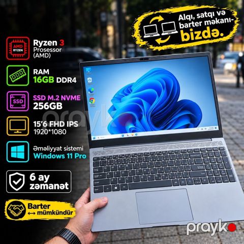 Müasir ultrabuk Ram 16gb/Ryzen 3/SSD 256GB Salam əziz dostlar — Bakı