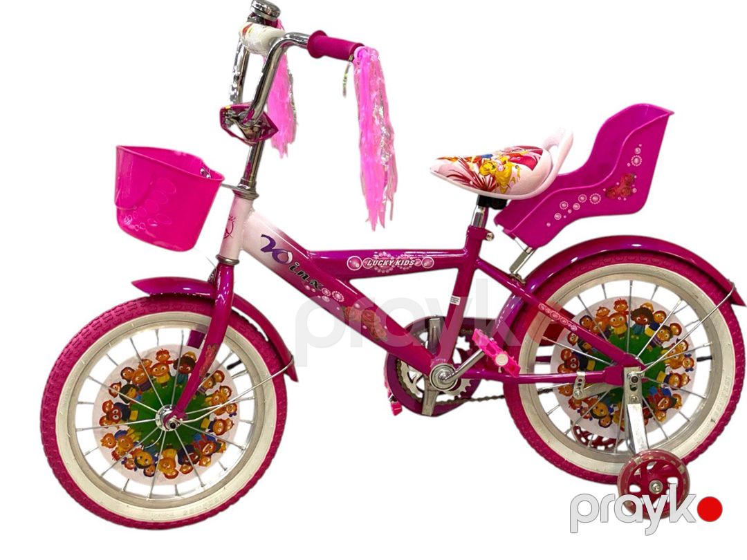 Uşaq velosipedi Lucky Kids Winx, çəhrayı — Velosipedlər, Bakı (2)