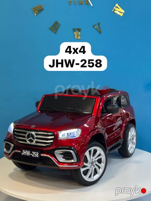 Uşaq elektrik avtomobili JHW 258 4x4, qırmızı — Bakı