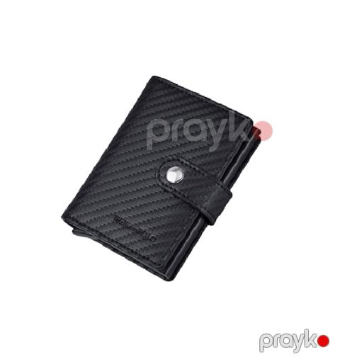 Kişilər üçün dəri pul kisəsi William Polo POLO215273, qara — Bakı