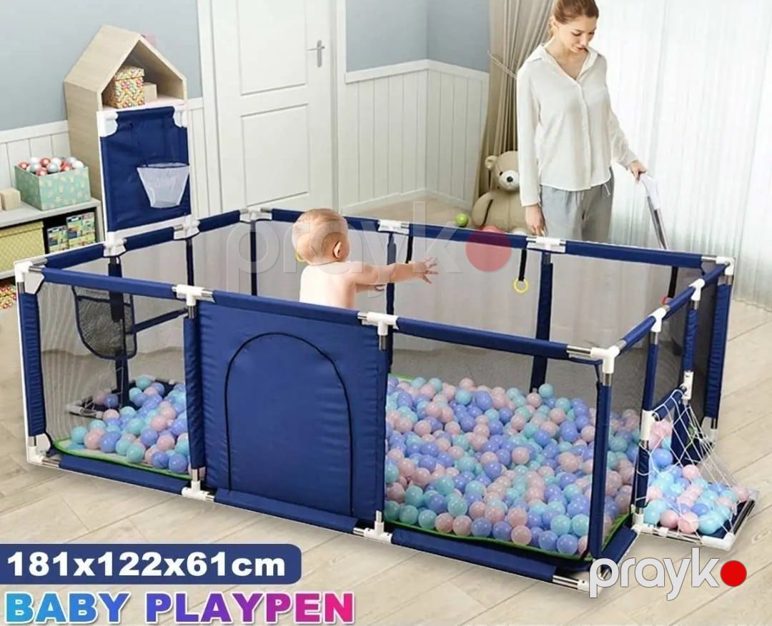 Oyun maneji azr007, 181x122x61 sm, mavi, toplarla — Mallar, Bakı (2)