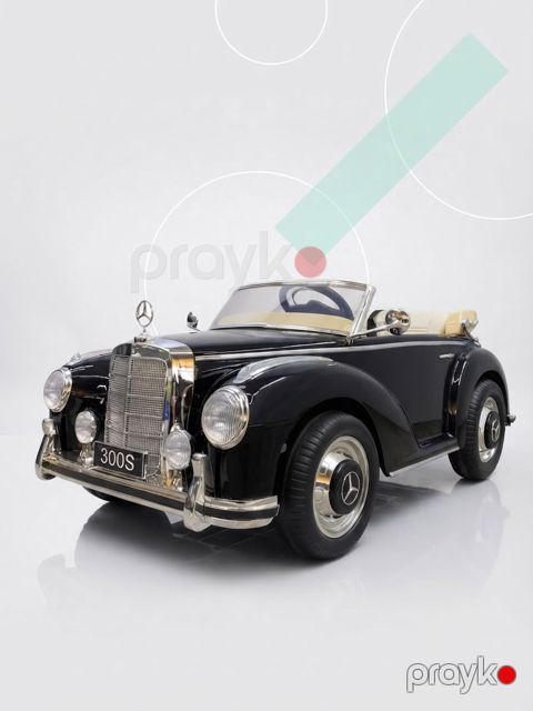 Uşaq elektrik avtomobili Mercedes N-300, qara — Bakı