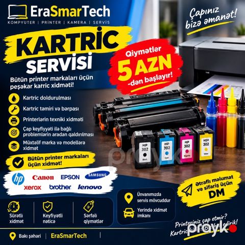 Kartric və printer — Bakı