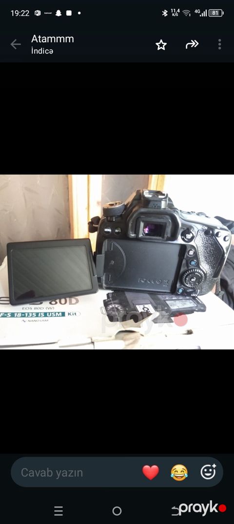 Canon EOS 80D fotoaparat dəsti - Korpus: Canon EOS 80D (Aps‑c, Dslr) — Gəncə