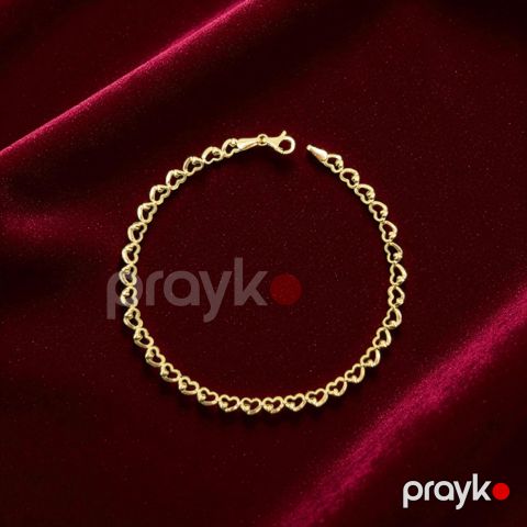 Qızıl ürək qolbaq Azgold 585 əyar No Brand — Bakı