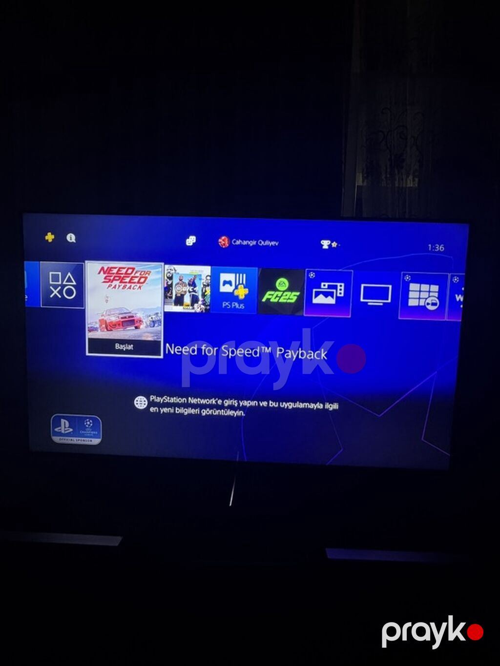 PlayStation 4 FAT 500GB Ev seraitinde istifade olunub. Problemi yoxdu — Oyun konsolları, Bakı (2)