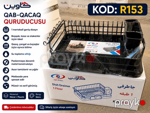 Qab-qacaq üçün quruducu 2727516, paslanmayan metal, qara — Bakı