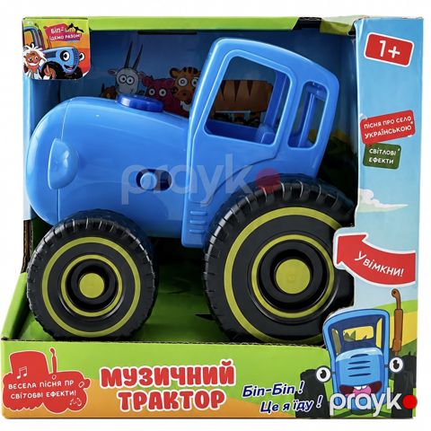 Musiqili traktor, göy, kauçuk, 1+ — Bakı