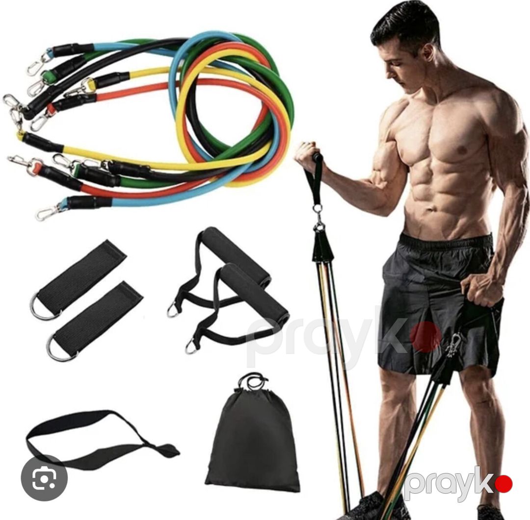 Fitnes məşqləri üçün müqavimət rezin lent dəsti — İdman, hobi, istirahət, Bakı (3)
