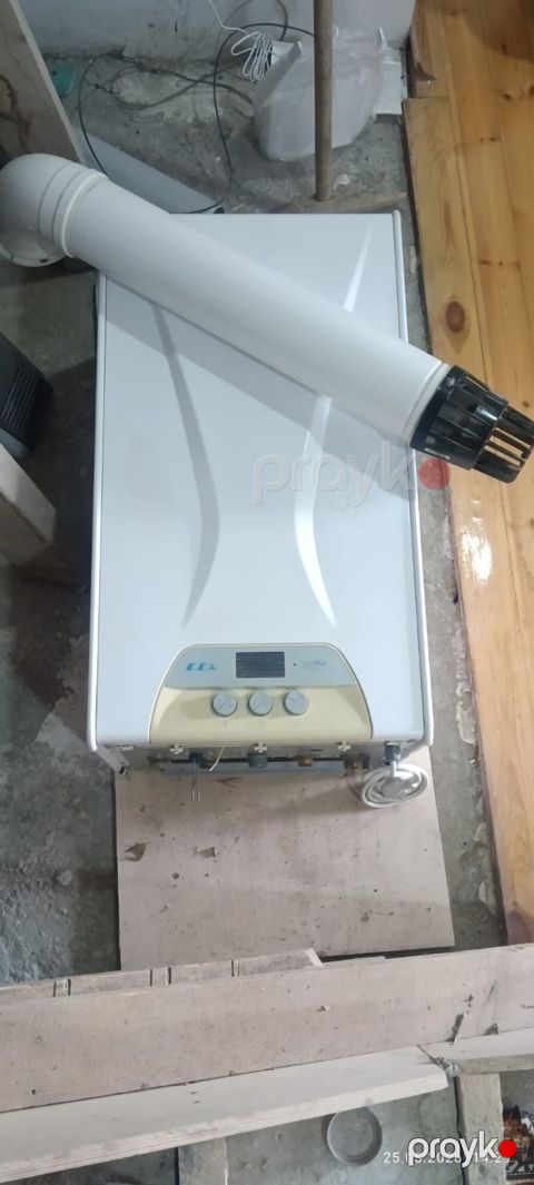 E.C.A qaz su qızdırıcısı (kolonka) – Turbo tipli, bacalı — Bakı
