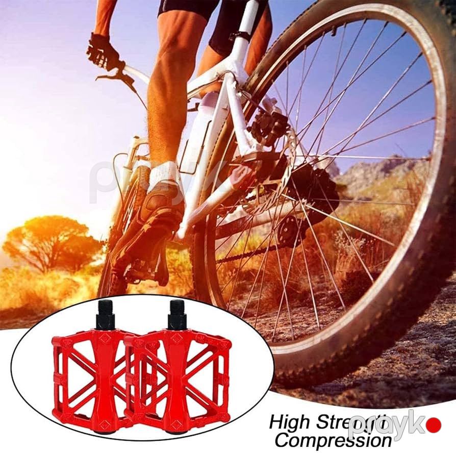 Velosiped üçün pedallar V-2012, alüminium ərintisi, qırmızı — Mallar, Bakı (2)