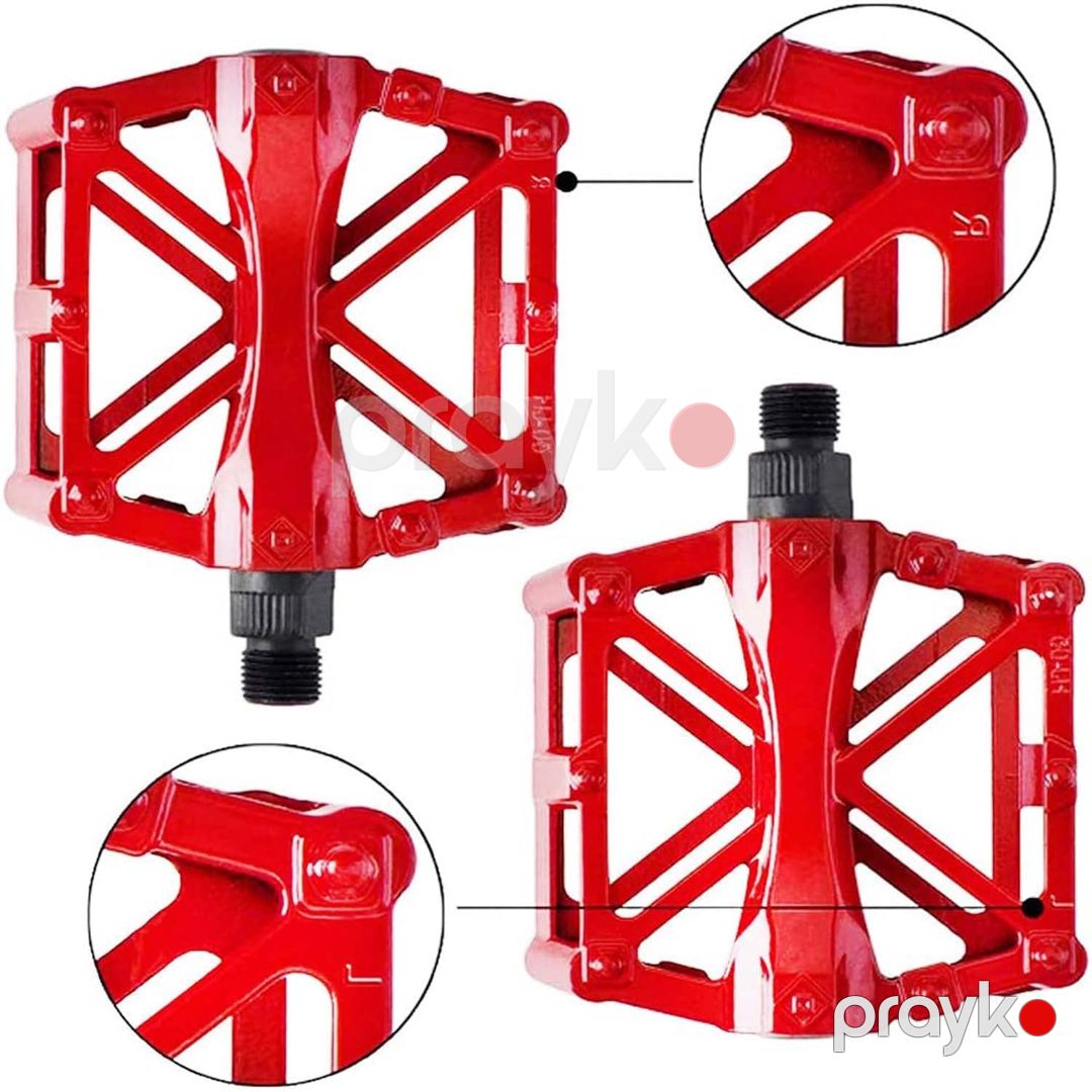 Velosiped üçün pedallar V-2012, alüminium ərintisi, qırmızı — Mallar, Bakı (3)