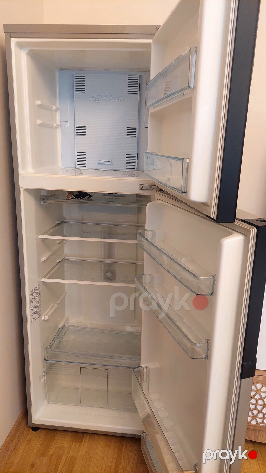 Panasonic iki qapılı soyuducu (üstdən donduruculu), inox rəng — Soyuducular, Xızı (2)