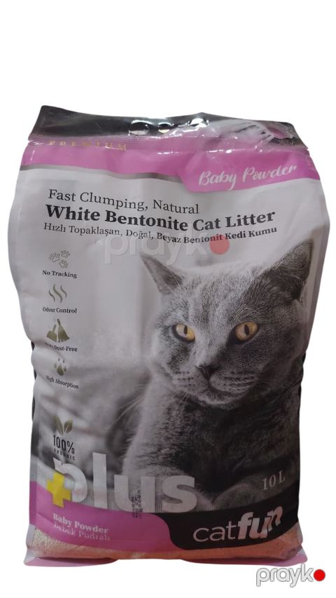 Pişik tualeti üçün doldurucu Cat Fun Plus Baby Powder, 10 l — Bakı