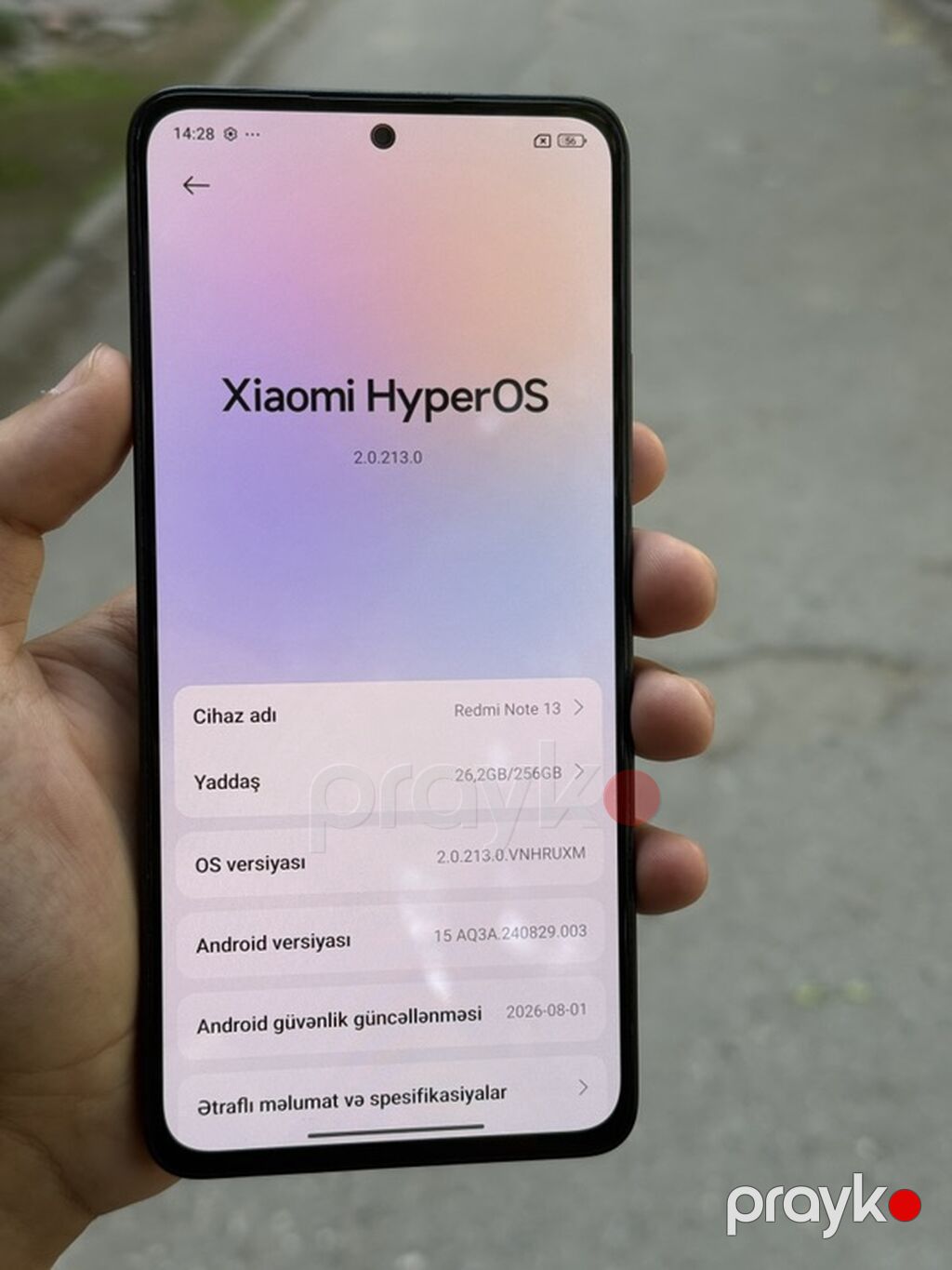 Redmi Note 13, 256 GB, rəng - Qara, Barmaq izi, İki sim kartlı, Face ID — Xiaomi, Bakı (10)