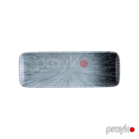 Qab ID-Fine Vortex Quadro Dikdörtgen, farfor, göy, 30 sm — Bakı