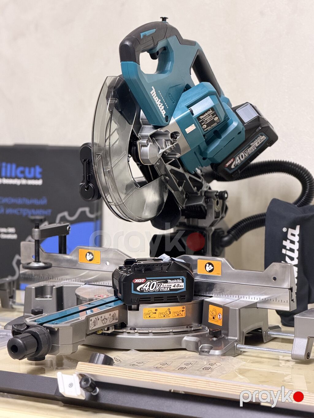 Makita XGT 40V Max akkumulyatorlu sürüşdürülə bilən gön dərəcəli — Testerler və labirintlər, Digah (6)