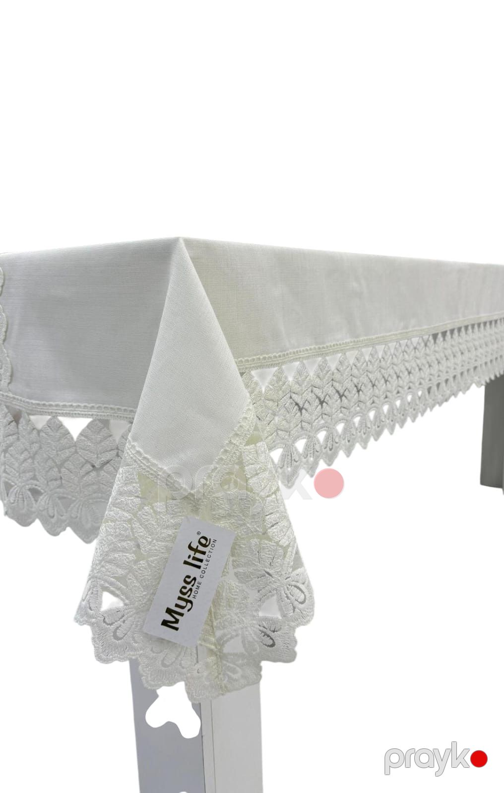 Süfrə 31264, gipür/kətan, ağ, 160x300 sm — Mallar, Bakı (3)