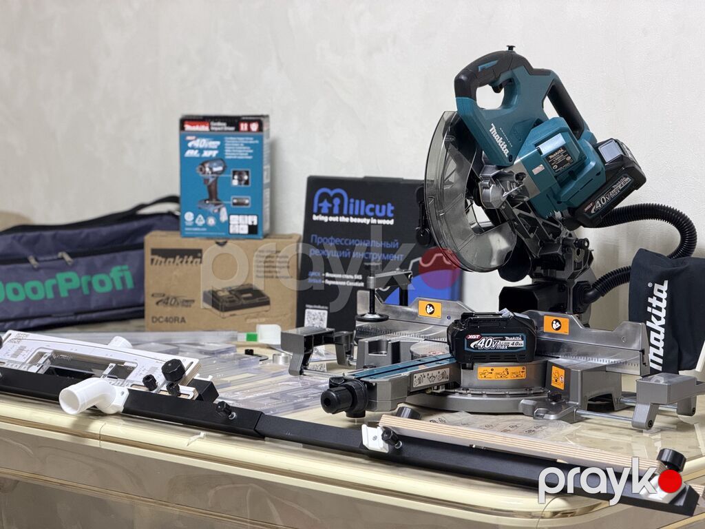 Makita XGT 40V Max akkumulyatorlu sürüşdürülə bilən gön dərəcəli — Testerler və labirintlər, Digah (3)