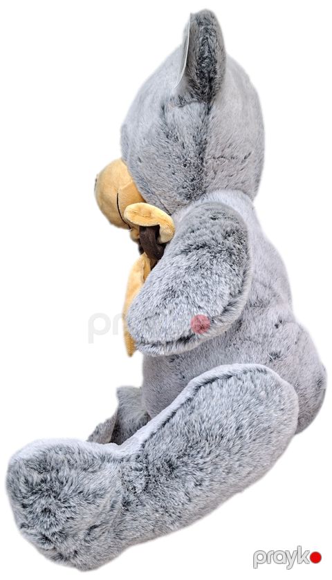 Yumşaq oyuncaq Teddi, peluş, boz, 45 sm — Bakı