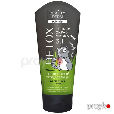 Üz üçün gel Beauty Derm Detox 3-ü 1-də problemli dəri üçün 75 m — Bakı