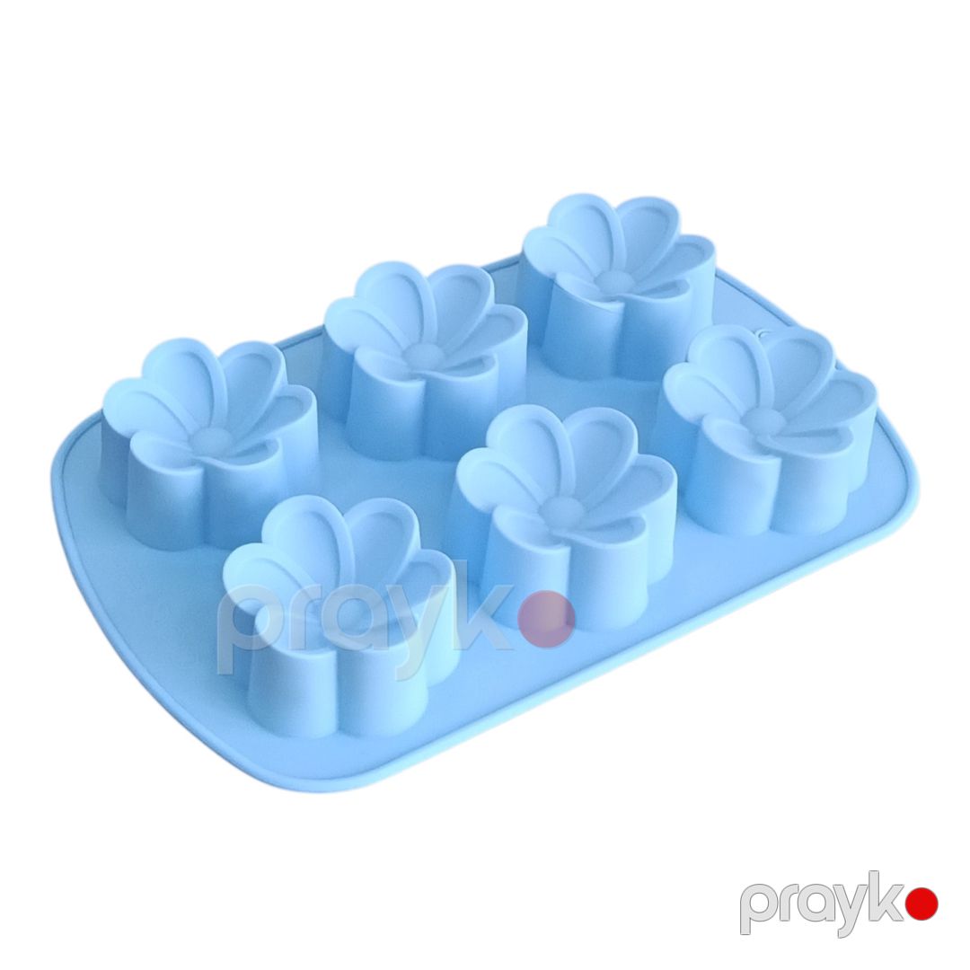Keks və pirojna üçün forma E4241, silikon, mavi, 100 ml, 26x17x6 sm — Mallar, Bakı (2)