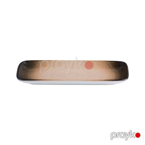 Qab qabı ID-Fine Canyon Quadro Dikdörtgen, farfor, qəhvəyi, 22x10 sm — Bakı