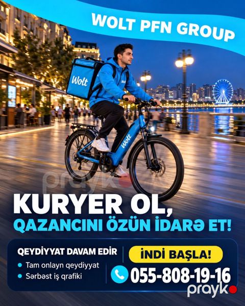 Sürücü-kuryer tələb olunur, Şəxsi nəqliyyat vasitəsi ilə — Bakı