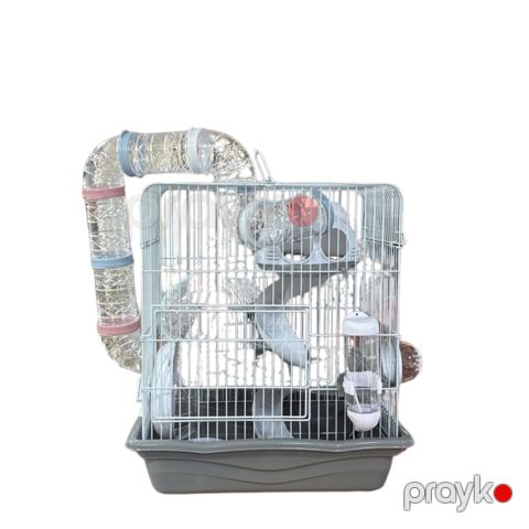 Gəmiricilər üçün qəfəs 54887738, boz, 35x25x39 sm — Bakı