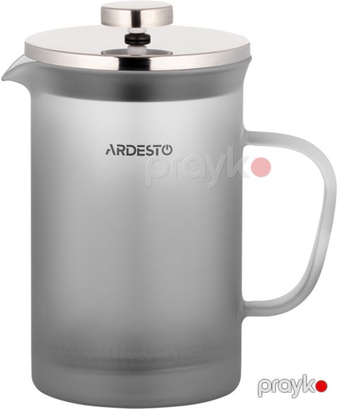 French Press Ardesto AR1108PFM Fresh Matt, şüşə/plastik, boz, 800 ml — Bakı