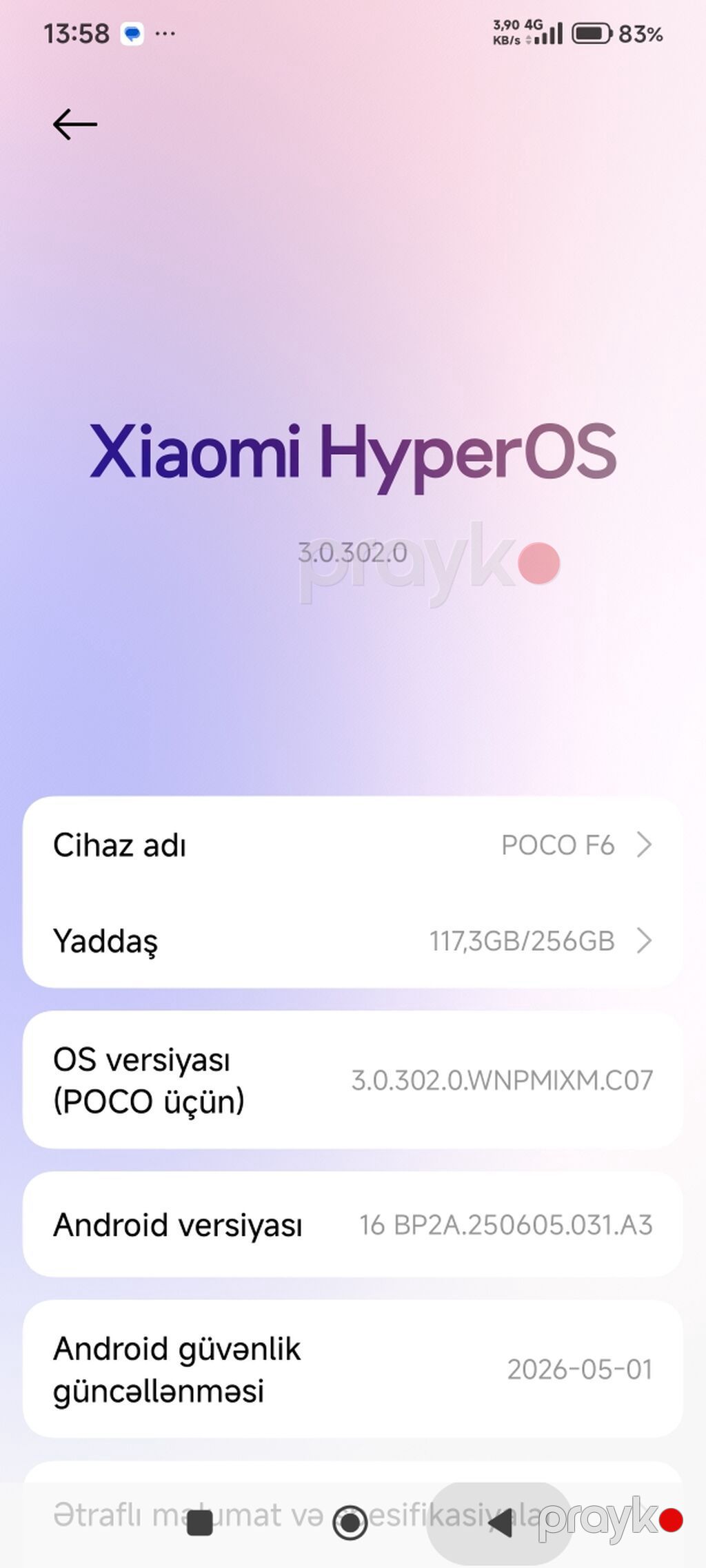 Poco F6, 256 GB, rəng - Gümüşü, Sensor — Xiaomi, Cəlilabad (5)