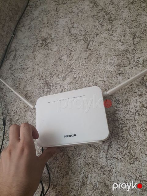 Nokia simsiz Wi‑Fi router - Brend: Nokia - Rəng: ağ - İki ədəd xarici — Bakı