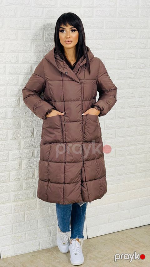Qadınlar üçün qış gödəkçəsi mir_73000, qəhvəyi, polyester, ölçü 40 — Bakı