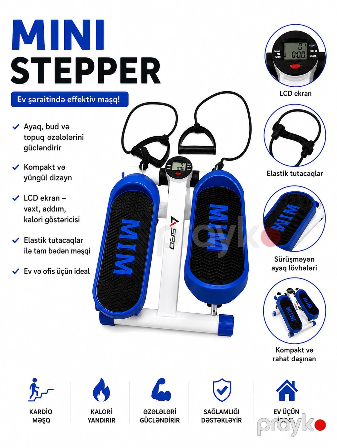 Stepper, Hidravlik, 160 kq, Ağ — Mallar, Bakı (2)