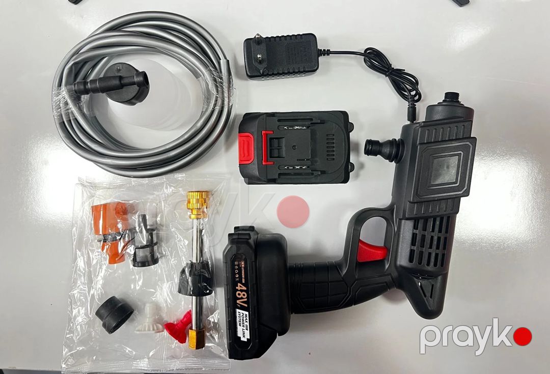 Avtomobil üçün yüksək təzyiqli yuyucu 2 akkumlyatorlu 48V İL-4013 — Mallar, Bakı (3)