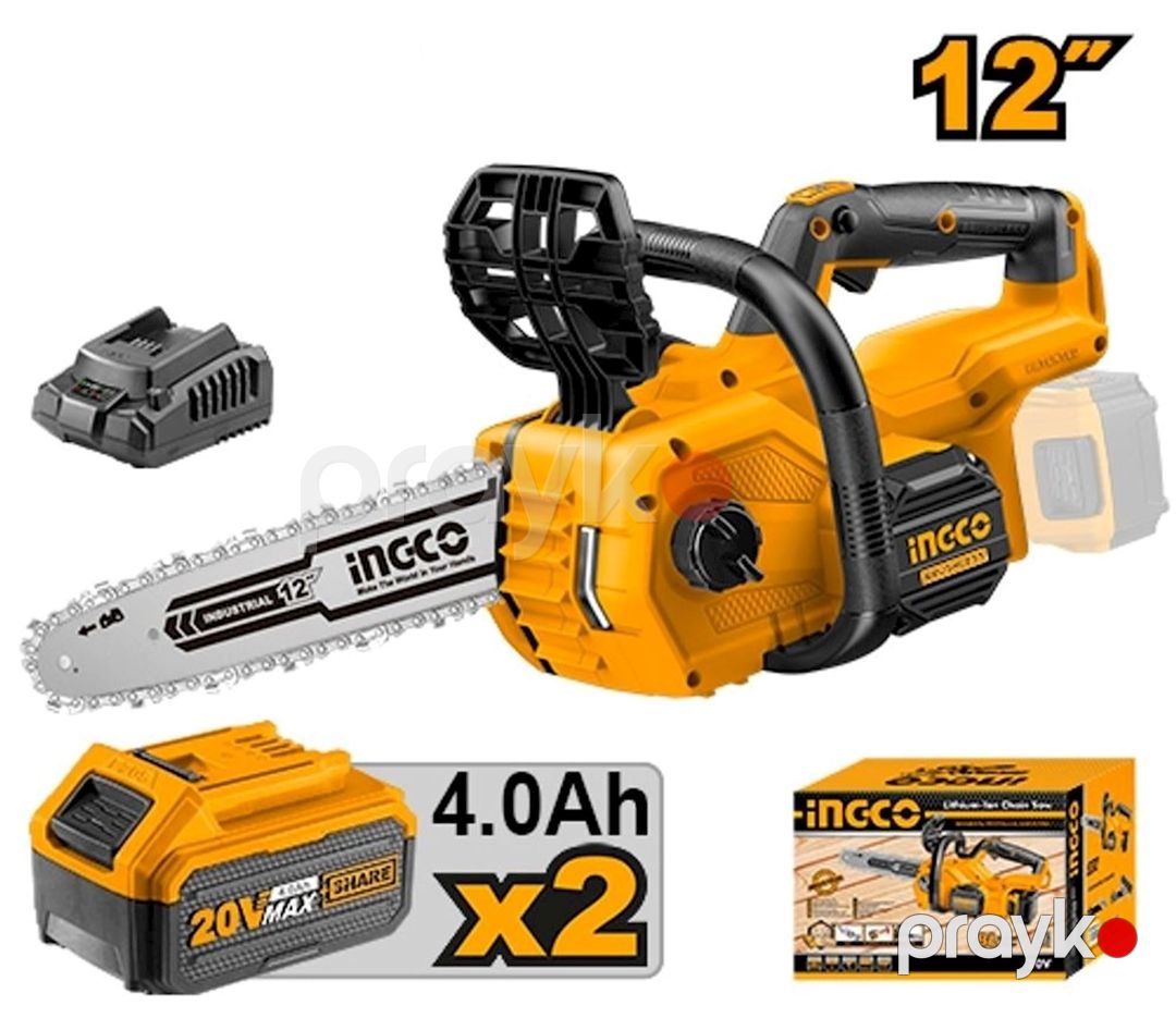 Akkumulyatorlu zəncirli mişar Ingco CGSLI201286, 20V, 4.0 А·s, Li-Ion — Mallar, Bakı (3)
